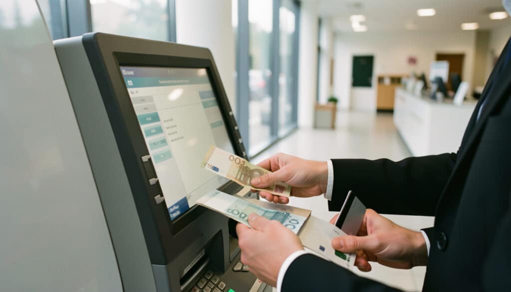 Déposer de l’argent liquide sur son compte bancaire